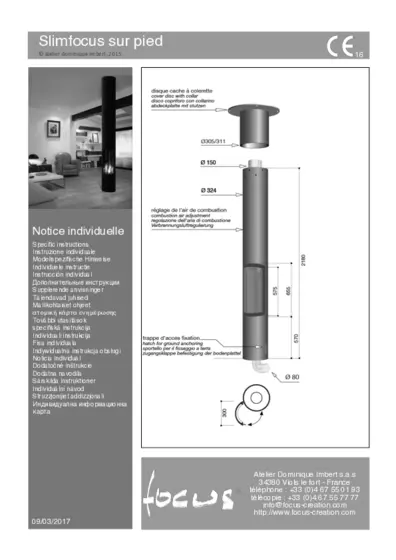 Technische Daten Slimfocus-Ständer
