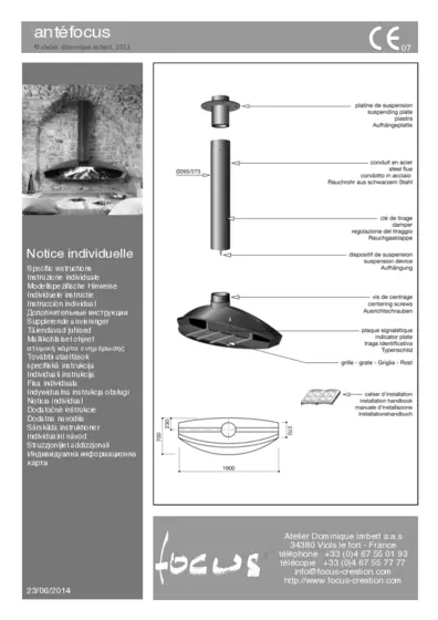 Fiche technique Antefocus suspendu