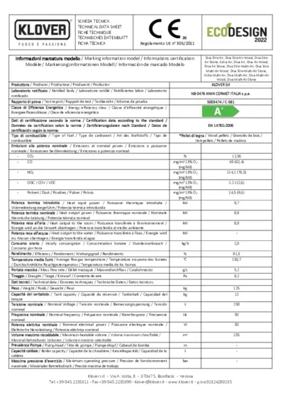 Technical data