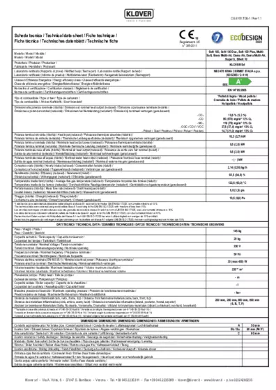 Technical data