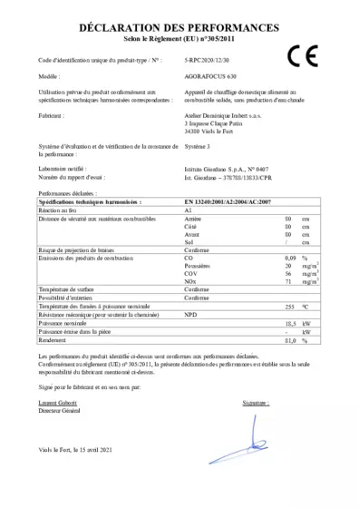 Leistungserklärung