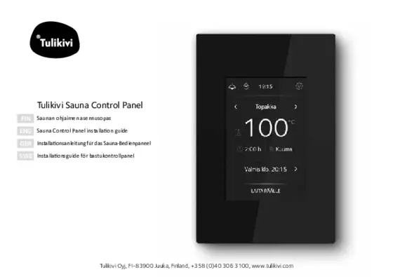Sauna Control Panel