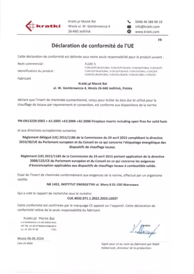 Déclaration de performances