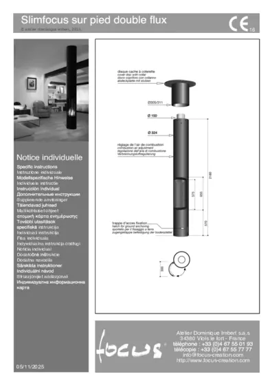 Slimfocus Technical Specifications: Dual-Flow Stand