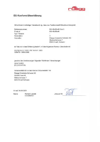 Déclaration de conformité