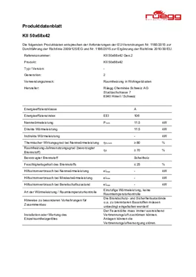 Fiche de produit