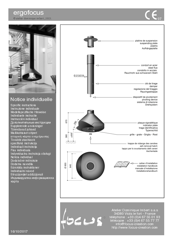 Fiche technique Ergofocus
