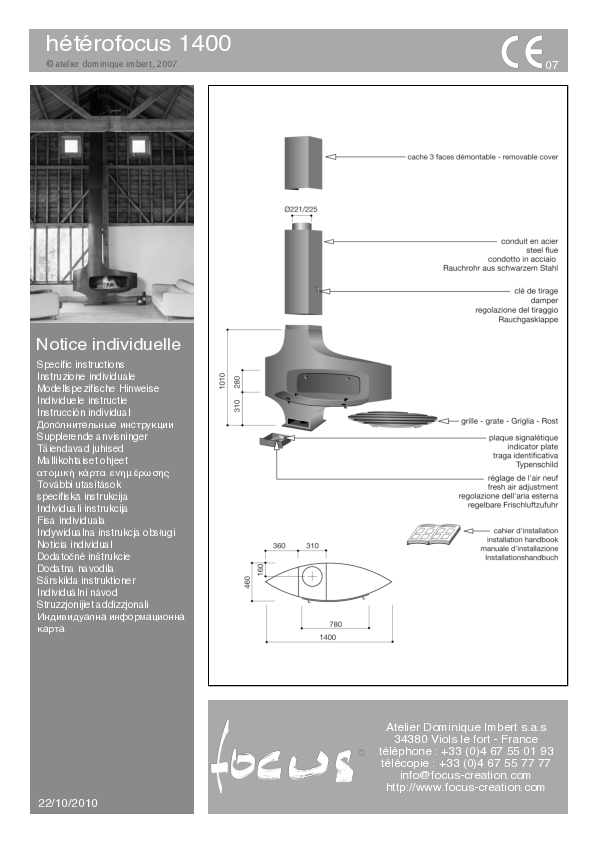 Fiche technique Heterofocus 1400